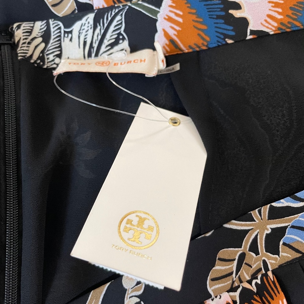 Louisa Silk Knee Length Skirt from Tory Burch - Picture 9 of 10